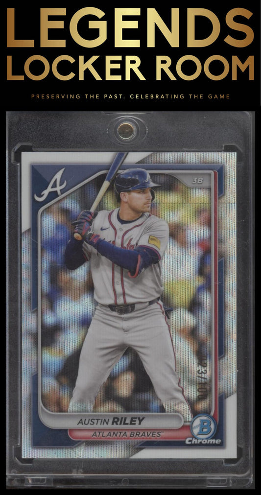 2024 Bowman Chrome #28 Austin Riley Wave Refractors #/100