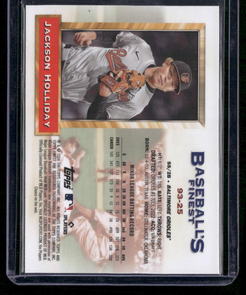 2024 Finest #93-25 Jackson Holliday What If... 1993 Finest Prototypes