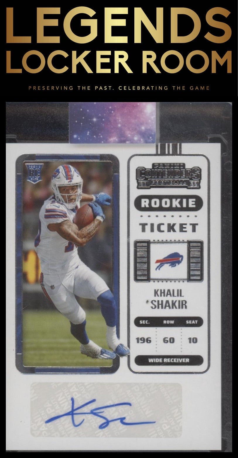 2022 Panini Contenders #219 Rookie Ticket Auto Khalil Shakir