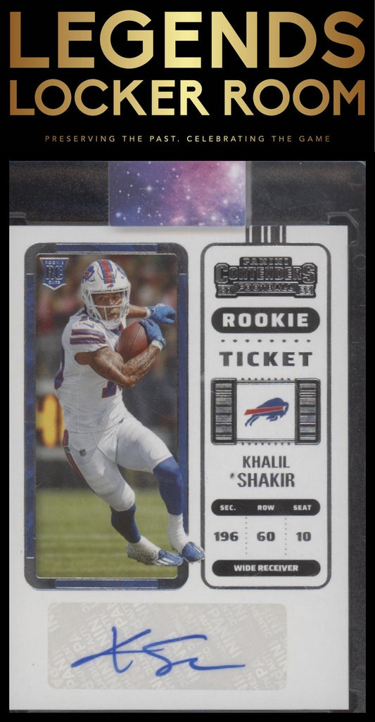 2022 Panini Contenders #219 Rookie Ticket Auto Khalil Shakir