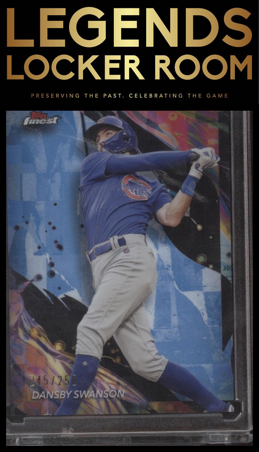 2024 Finest #105 Dansby Swanson Sky Blue Refractors #/250