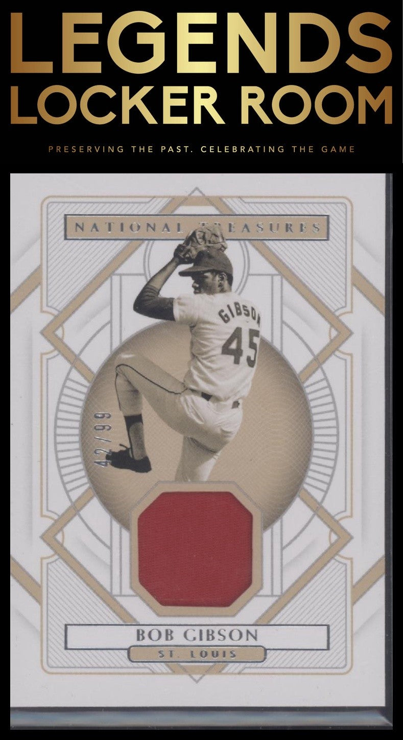 2021 Panini National Treasures #113 Bob Gibson #/99