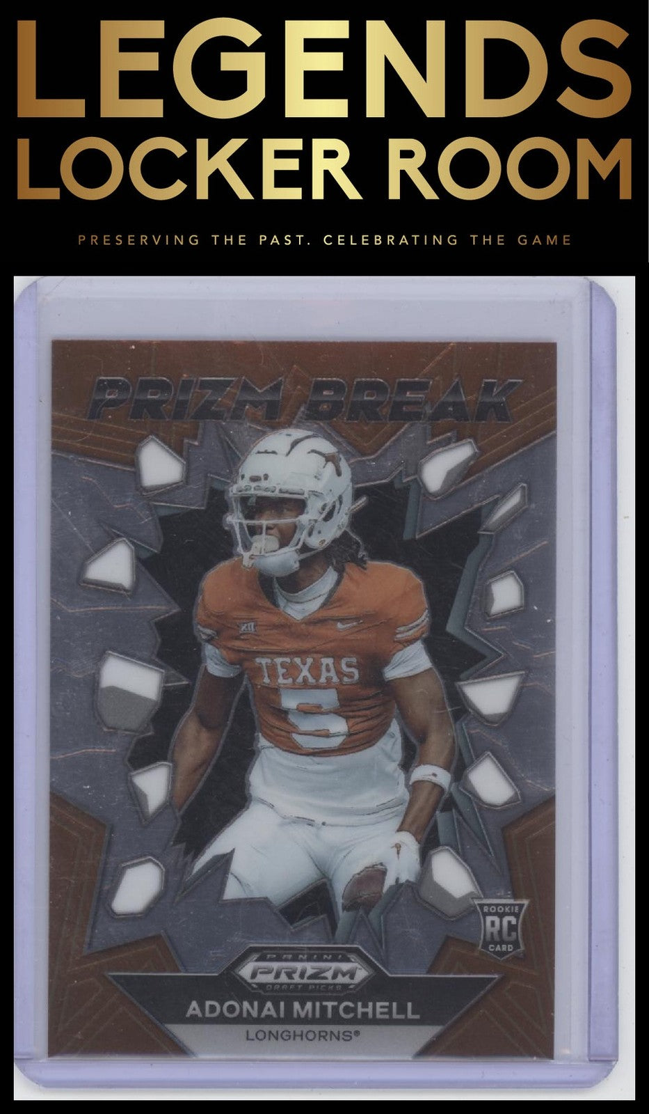 2024 Panini Prizm Draft Picks #PB-AML Adonai Mitchell Prizm Break