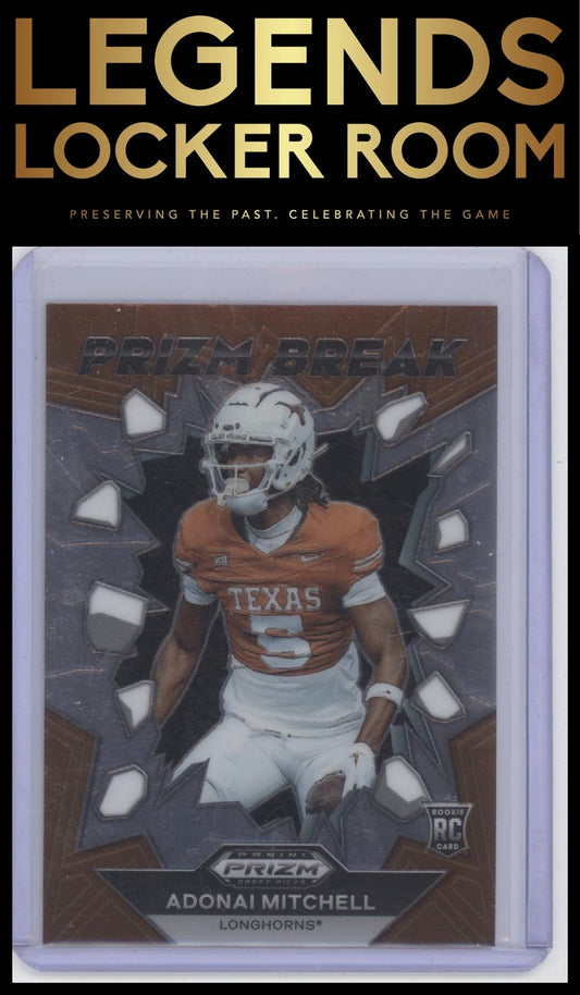 2024 Panini Prizm Draft Picks #PB-AML Adonai Mitchell Prizm Break