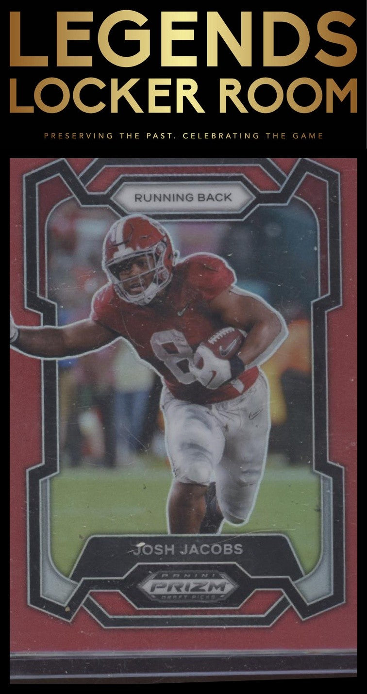 2024 Panini Prizm Draft Picks #67 Josh Jacobs Red #/299