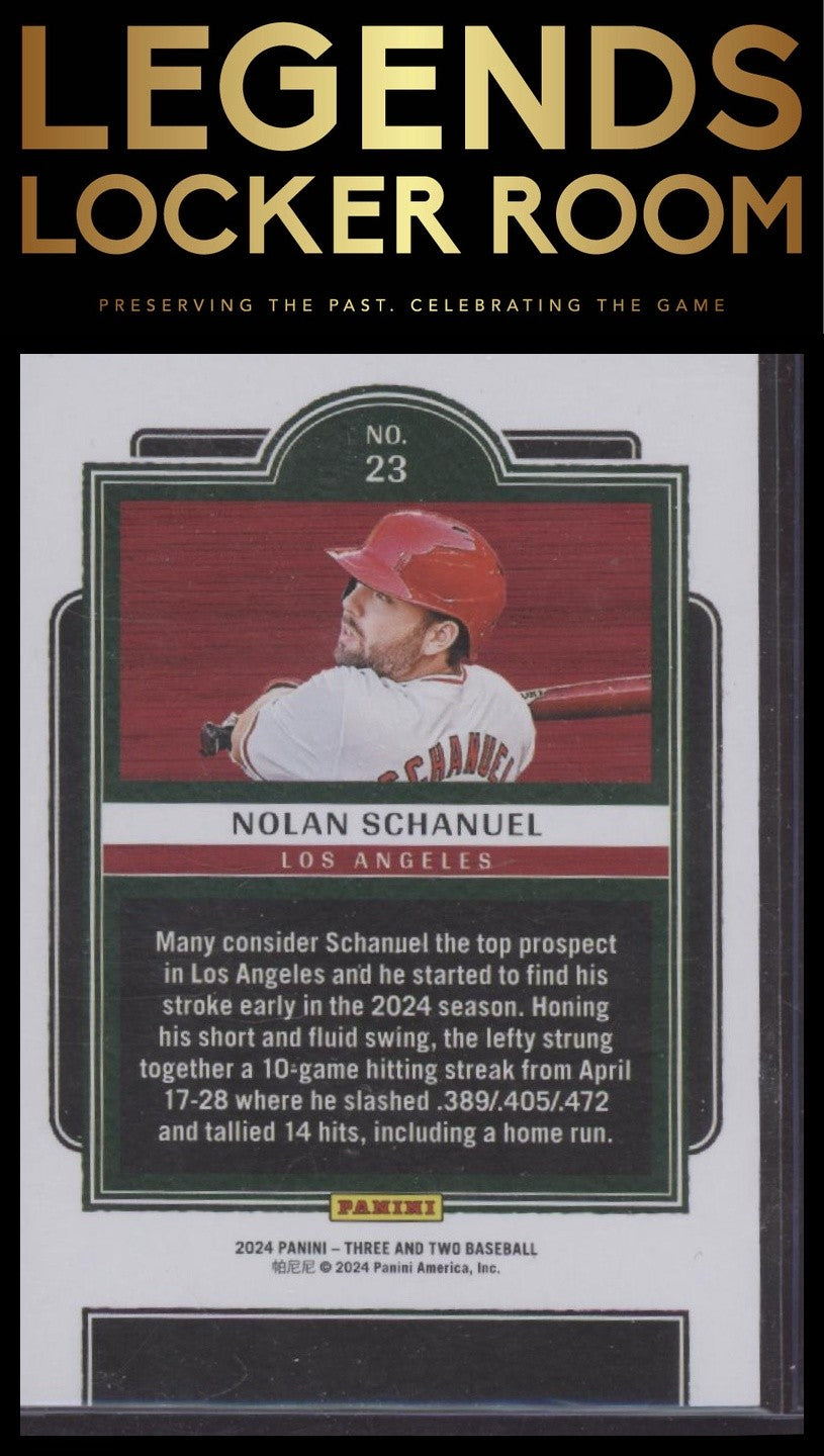 2024 Panini Three and Two #23 Nolan Schanuel Full Count (Insert) #/99