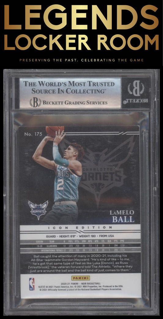 2020-21 Panini Noir #175 LaMelo Ball BGS 9 #/99