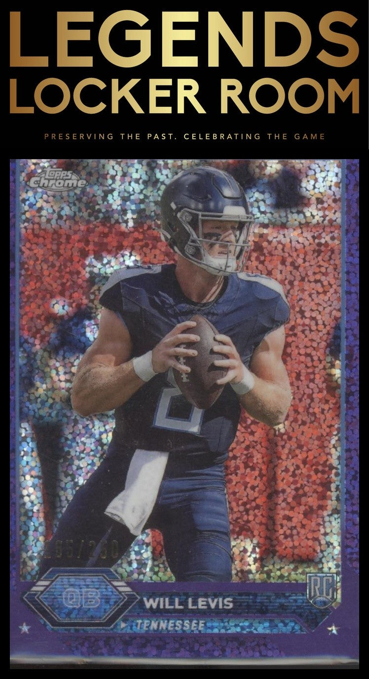 2023 Topps Composite #4 Will Levis Topps Chrome Purple Speckle Refractor #/250