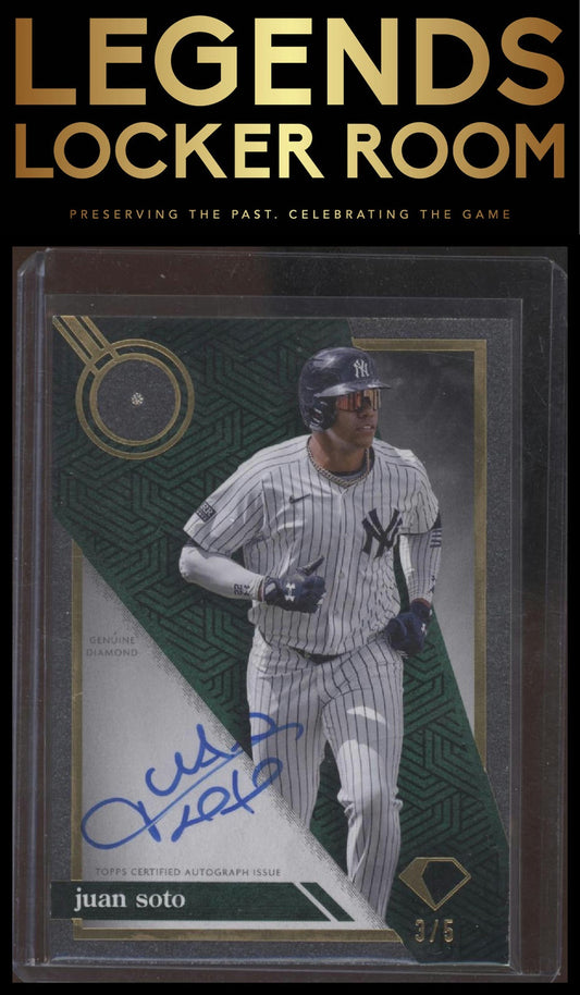 2024 Topps Diamond Icons #ADR-JS Juan Soto Autograph Diamond Relics #/5