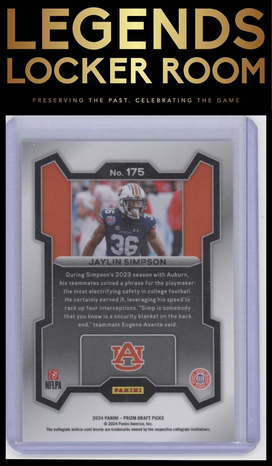 2024 Panini Prizm Draft Picks #175 Jaylin Simpson