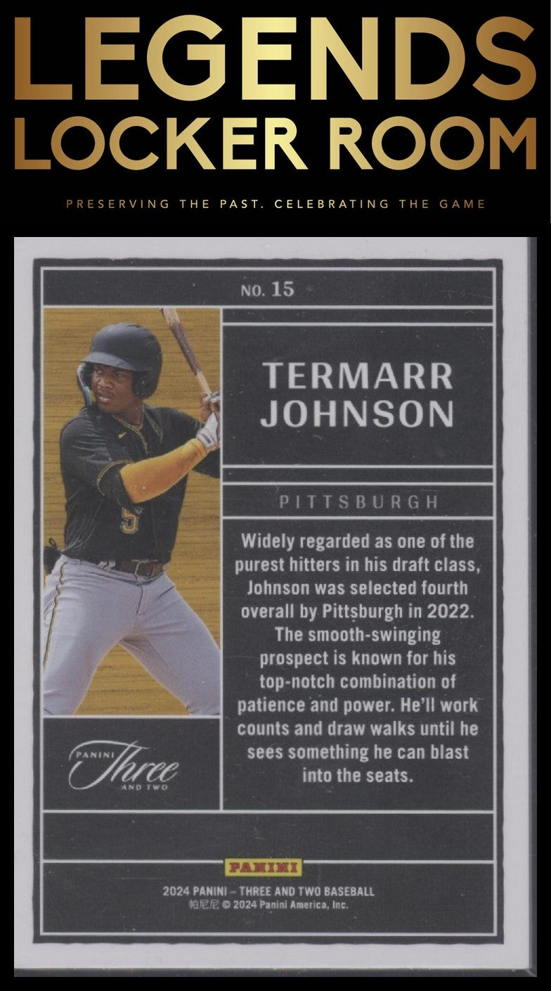 2024 Panini Three and Two #15 Termarr Johnson Draft Class #/99