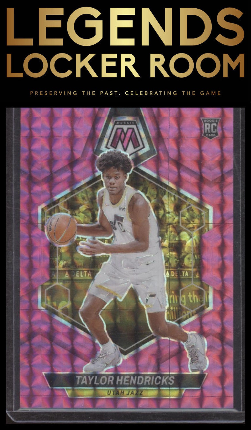 2023-24 Panini Mosaic #221 Taylor Hendricks Pink #/149