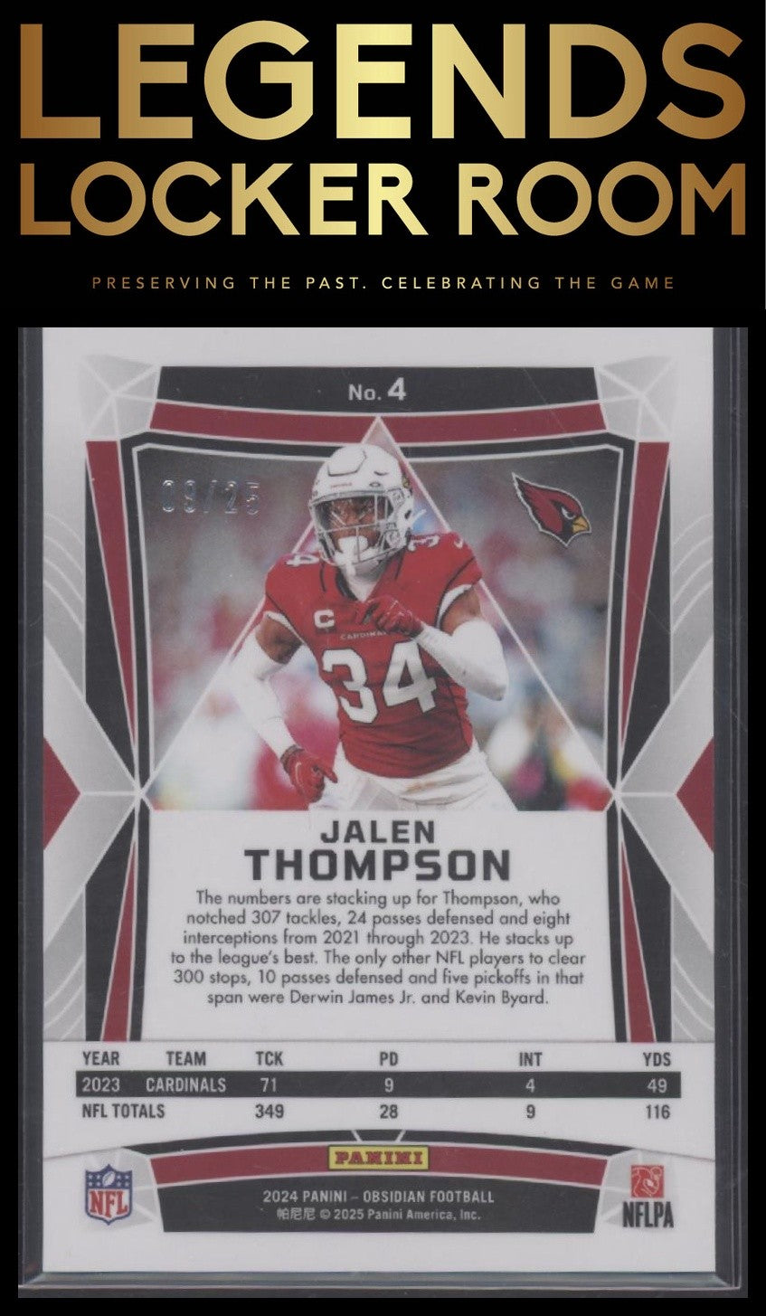 2024 Panini Obsidian Jalen Thompson Base Blue /25