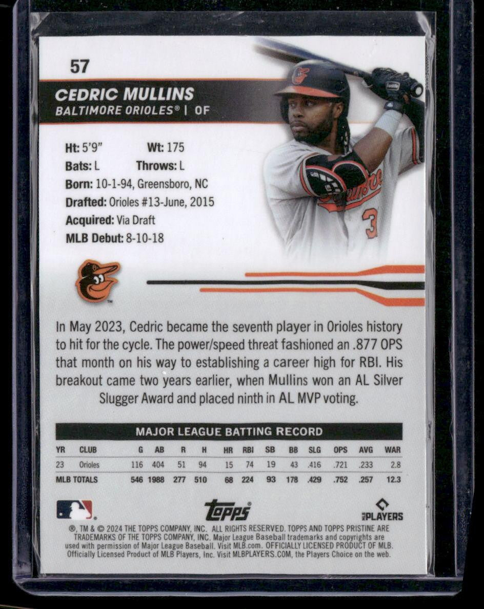 2024 Topps Pristine #57 Cedric Mullins