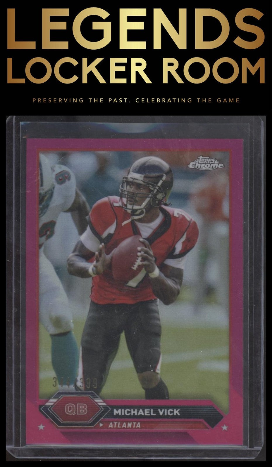 2023 Topps Composite #50 Michael Vick Topps Chrome Magenta Refractor #/399