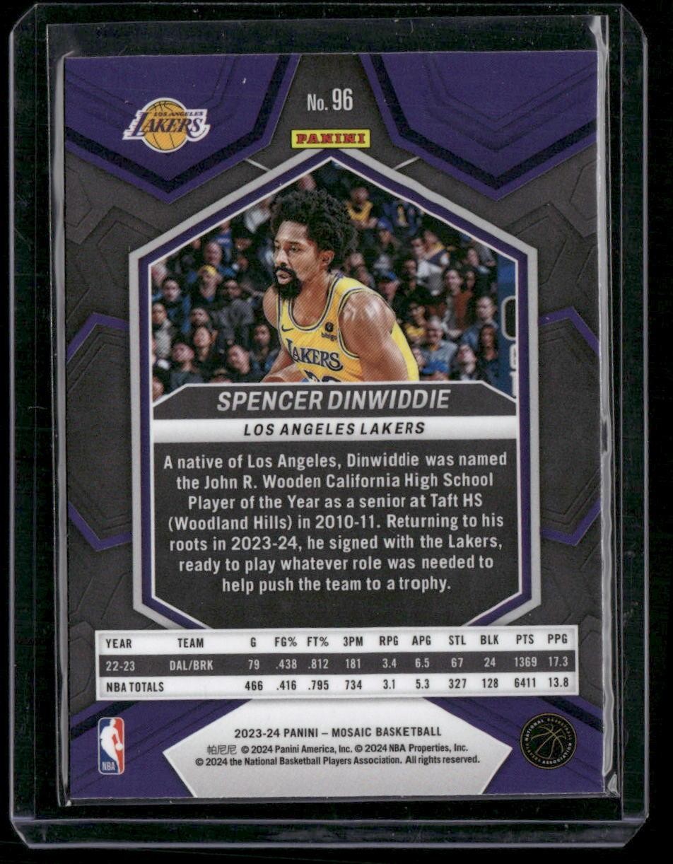 2023-24 Panini Mosaic #96 Spencer Dinwiddie