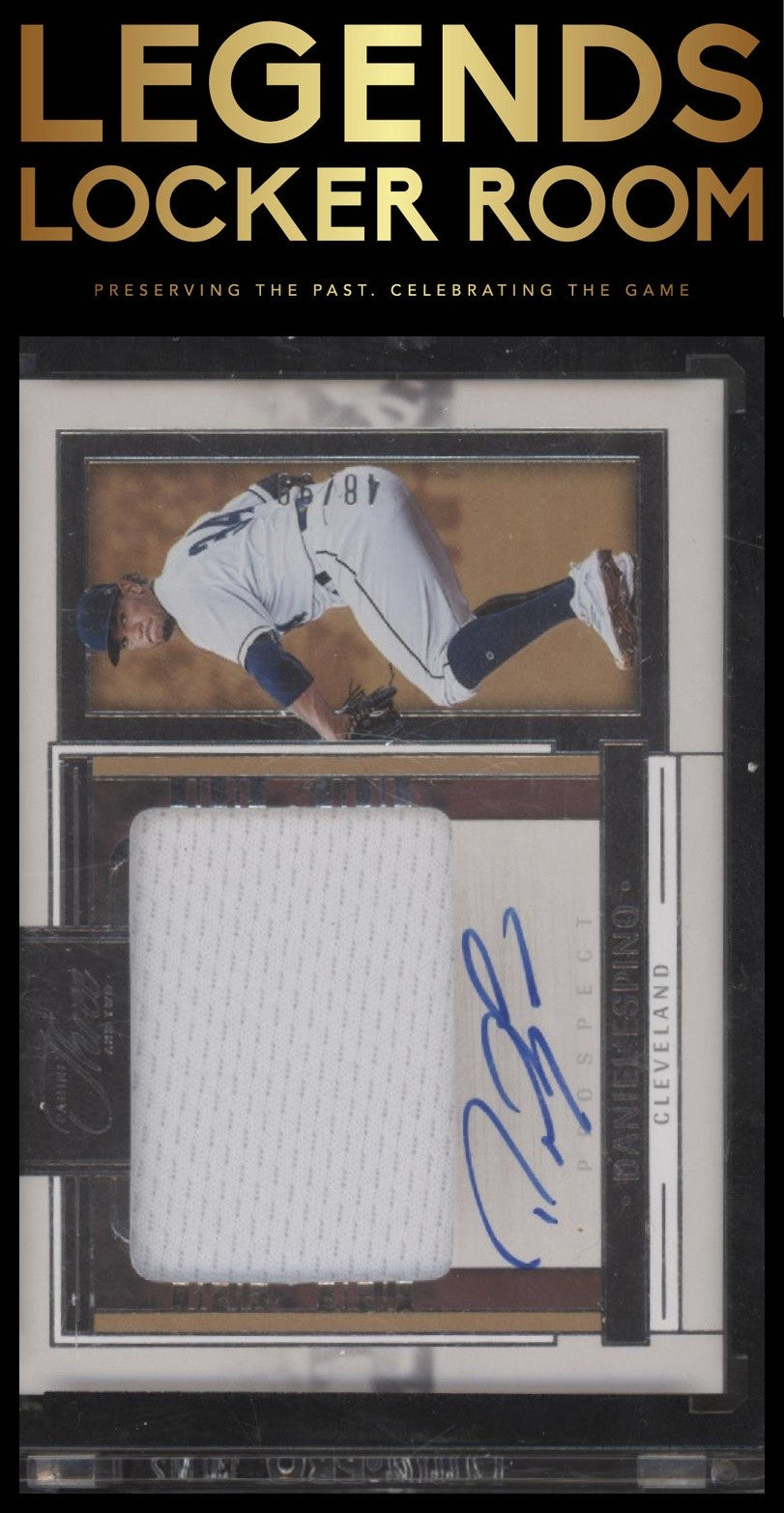 Daniel Espino 2024 Panini Three and Two Encased Auto Prospect Jersey /99