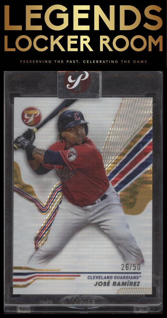 2024 Topps Pristine #91 José Ramírez Gold Refractors #/50