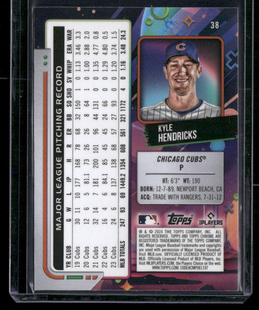 2024 Topps Chrome Cosmic #38 Kyle Hendricks