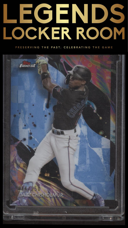 2024 Finest #108 Jazz Chisholm Jr. Sky Blue Refractors #/250