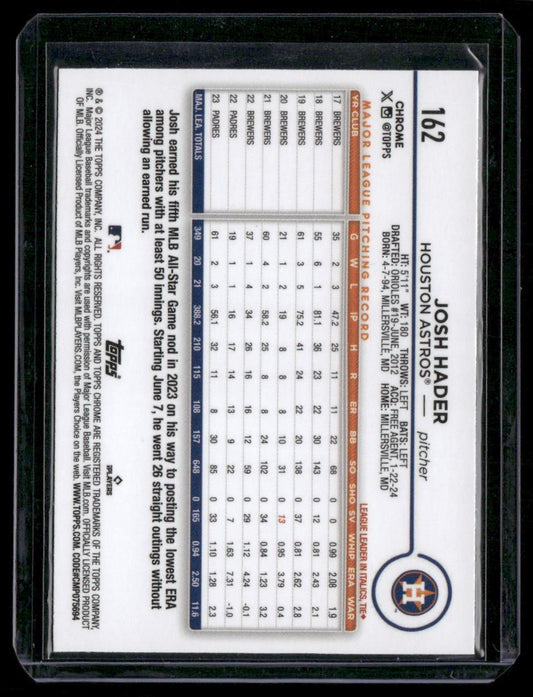 2024 Topps Chrome #162 Josh Hader