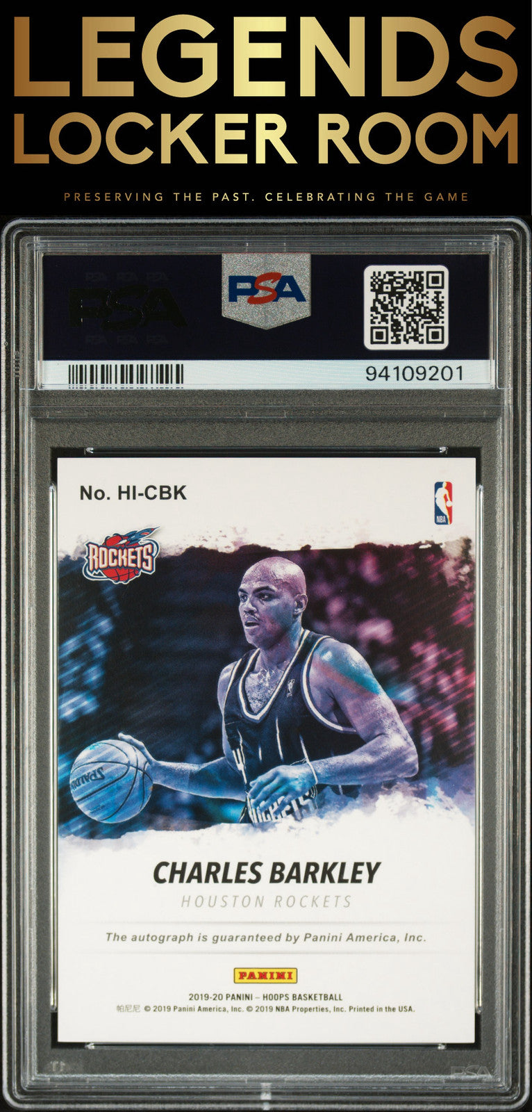2019 Panini Hoops Hoops Ink #CBK Charles Barkley Hoops Ink PSA 10