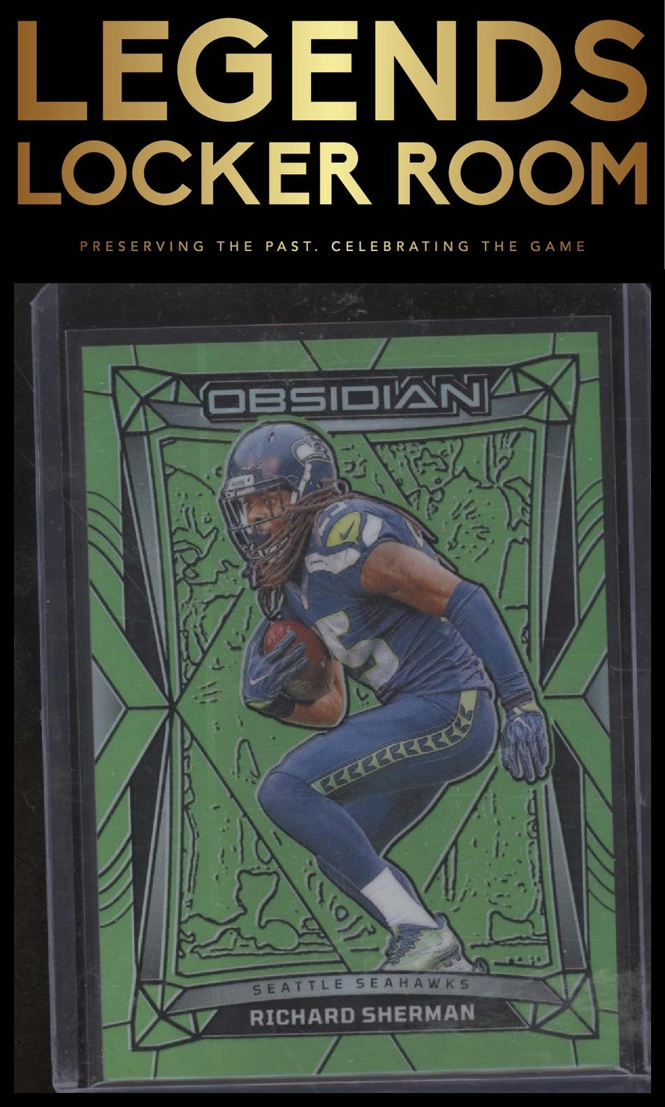 2024 Panini Obsidian Richard Sherman Base Green 1/5