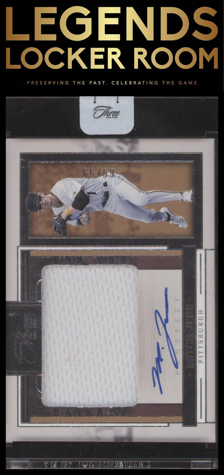 2024 Panini Three and Two Baseball Mitch Jebb On Card Jersey Auto /99