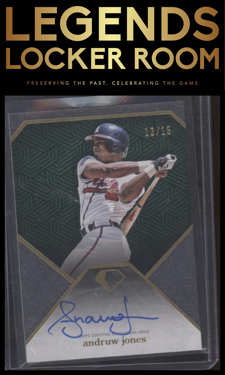 2024 Topps Diamond Icons #DIA-AJ Andruw Jones Diamond Icons Autographs #/15