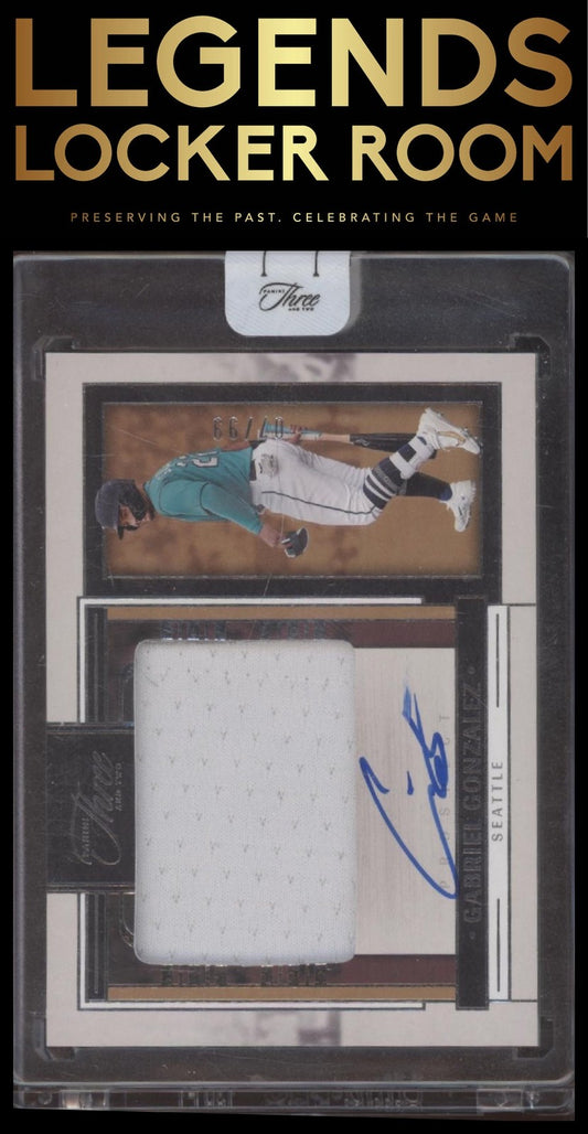 2024 Panini Three and Two Gabriel Gonzalez Prospect Jersey Auto /99