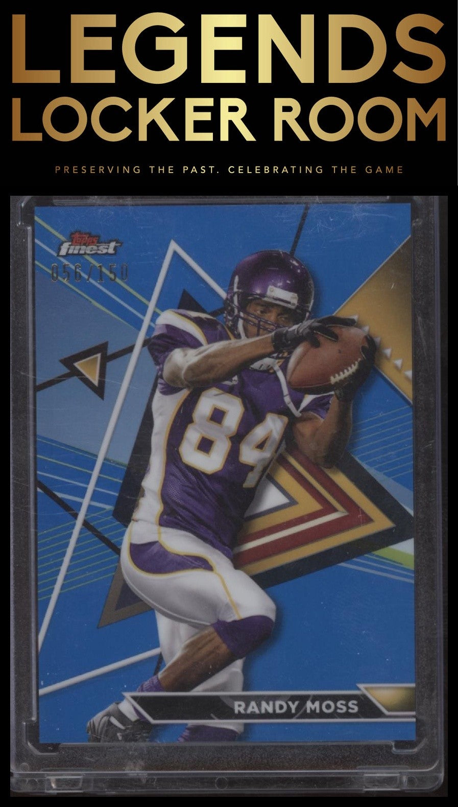 2023 Topps Composite #207 Randy Moss Finest Blue Refractor #/150
