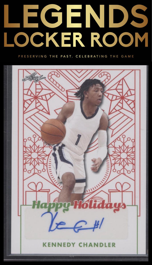 KENNEDY CHANDLER 2023 Leaf Happy Holidays Autograph AUTO card RC