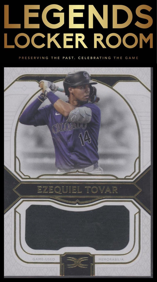 2024 Topps Definitive Collection Ezequiel Tovar Jumbo Relic Collection #/50