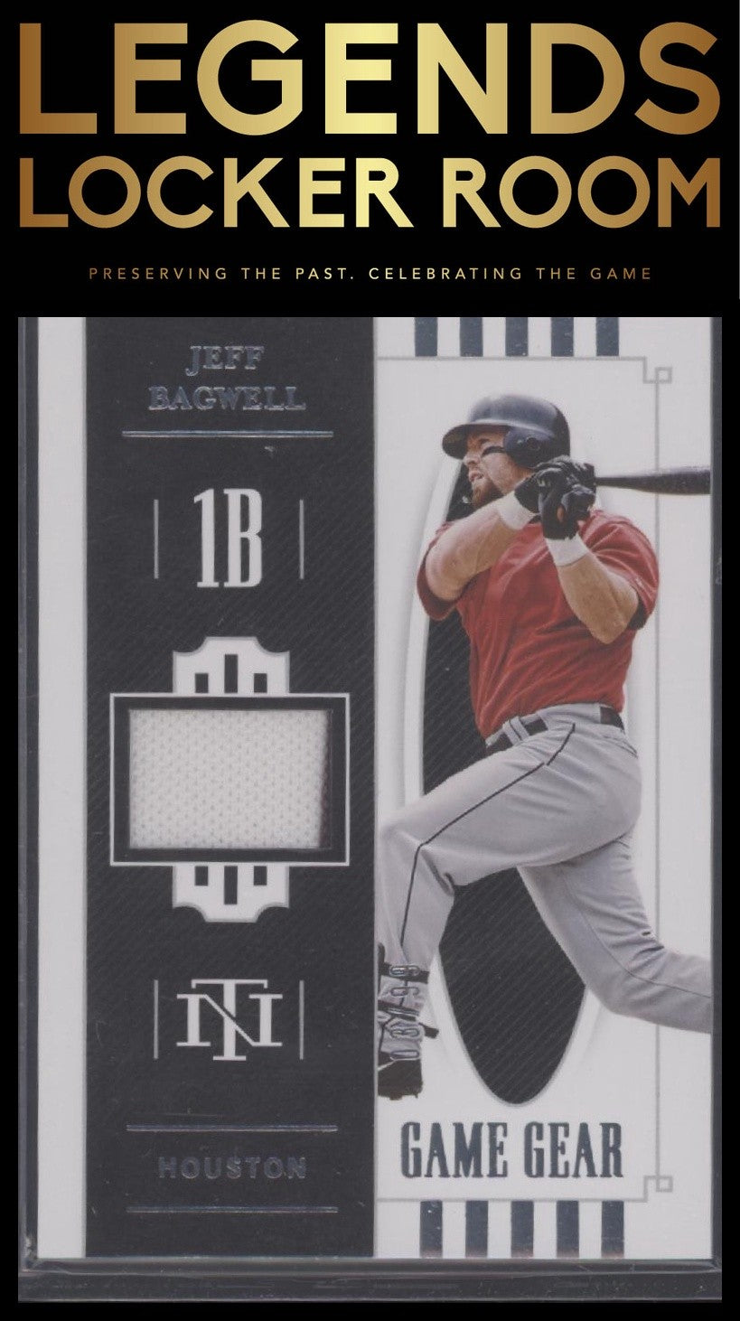 2021 Panini National Treasures #GG-JB Jeff Bagwell Game Gear Materials #/99