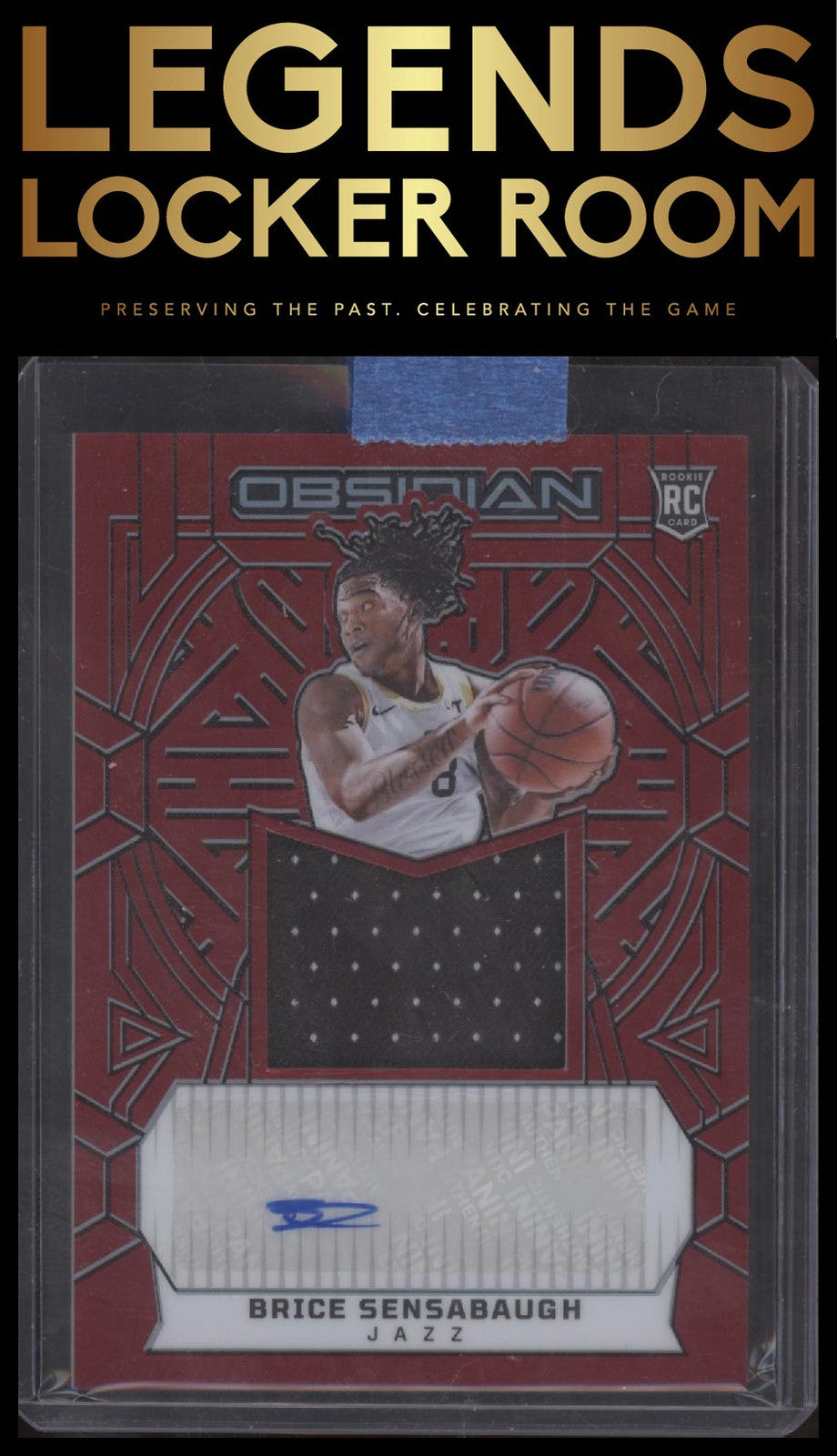 2023-24 Panini Obsidian Brice Sensabaugh Electric Etch Red Flood RPA