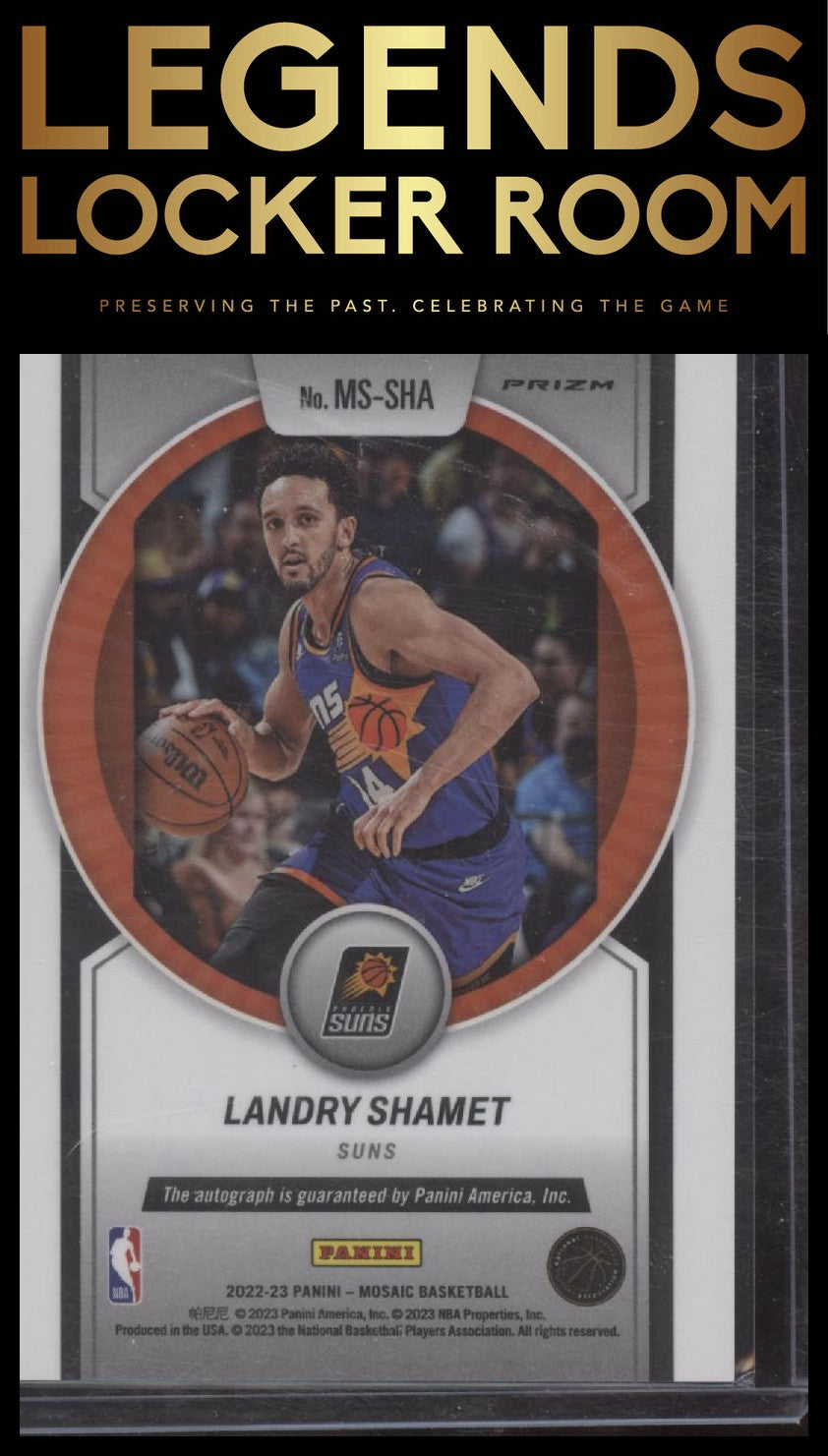 2022-23 Panini Mosaic Genesis Landry Shamet Scripts Auto