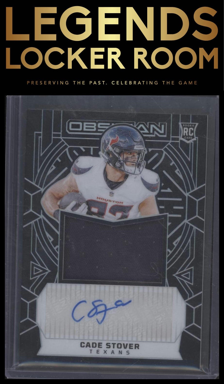 2024 Panini Obsidian Cade Stover Rookie Jumbo Jersey Auto /299