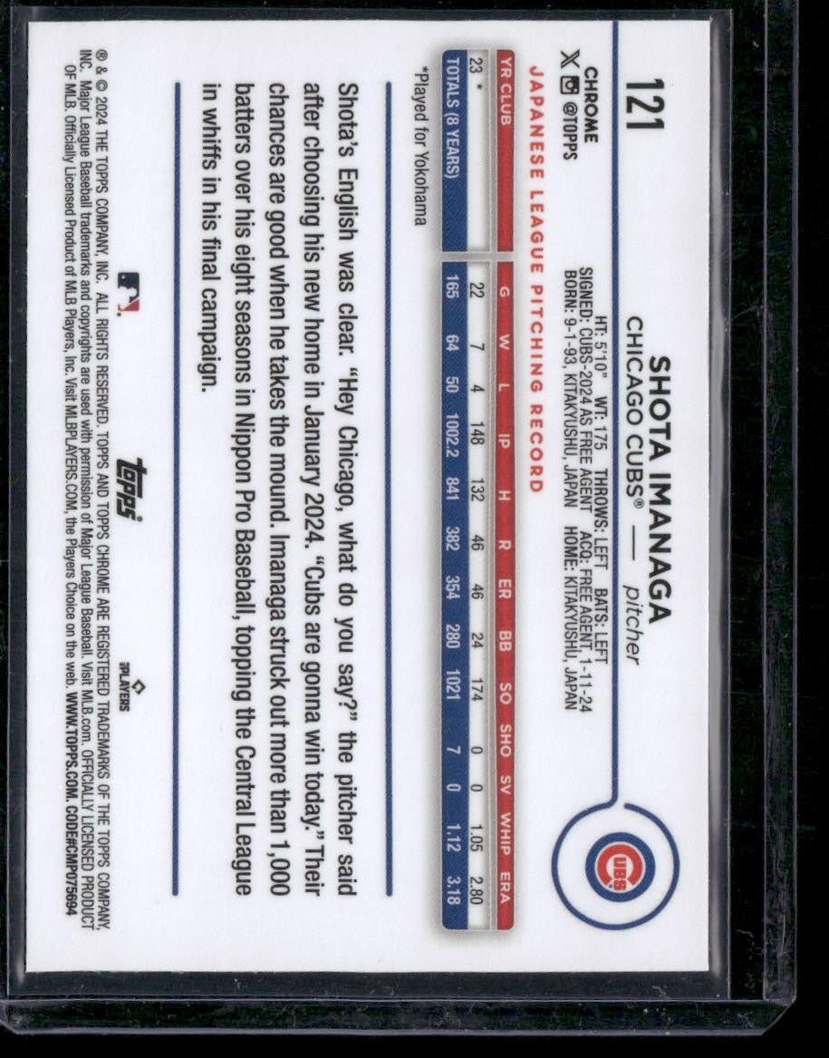 2024 Topps Chrome #121 Shota Imanaga