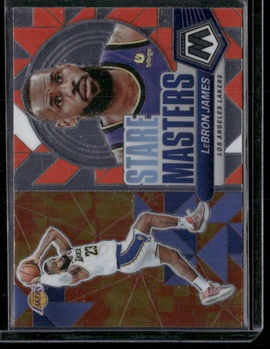 2023-24 Panini Mosaic #10 LeBron James Stare Masters