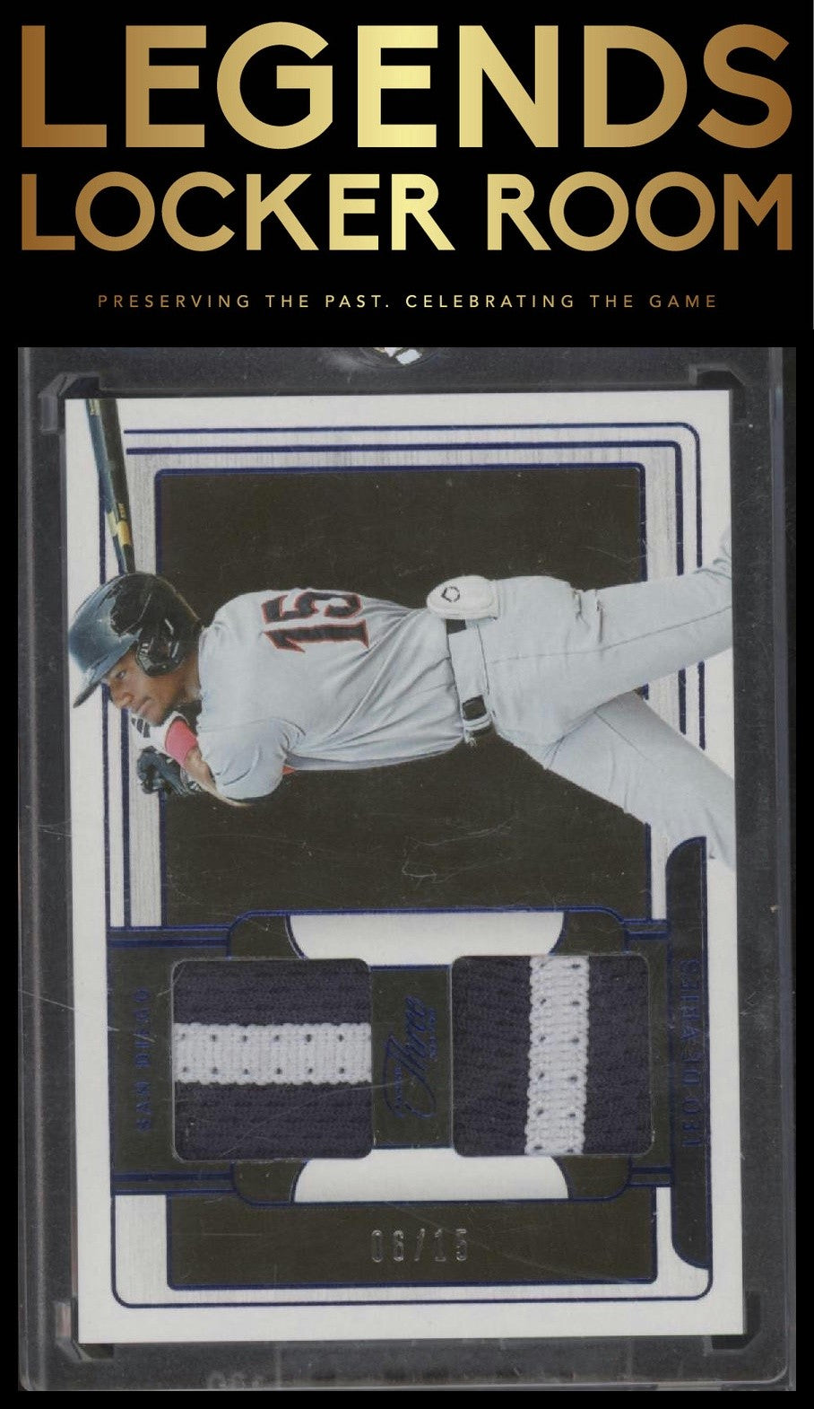 2024 Panini Three and Two Leo De Vries Blue Prospect Dual Jersey /15