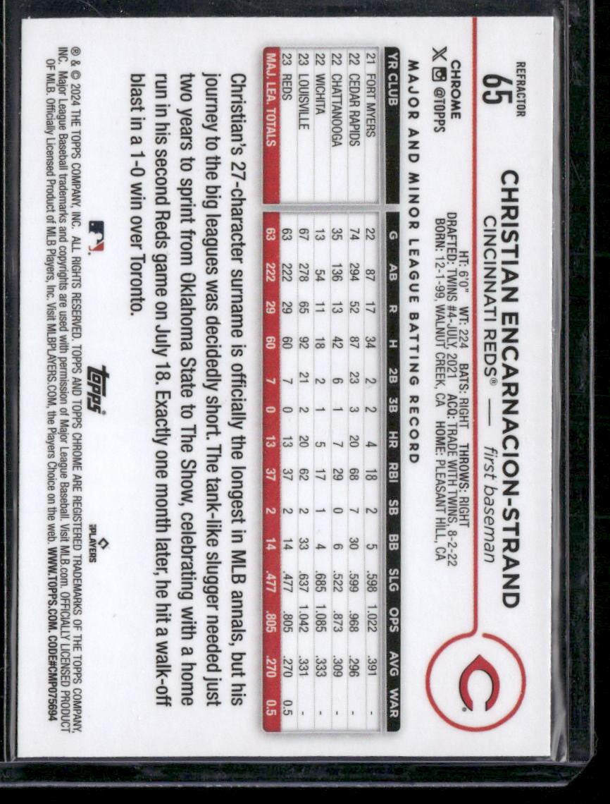 2024 Topps Chrome #65 Christian Encarnacion-Strand Refractors
