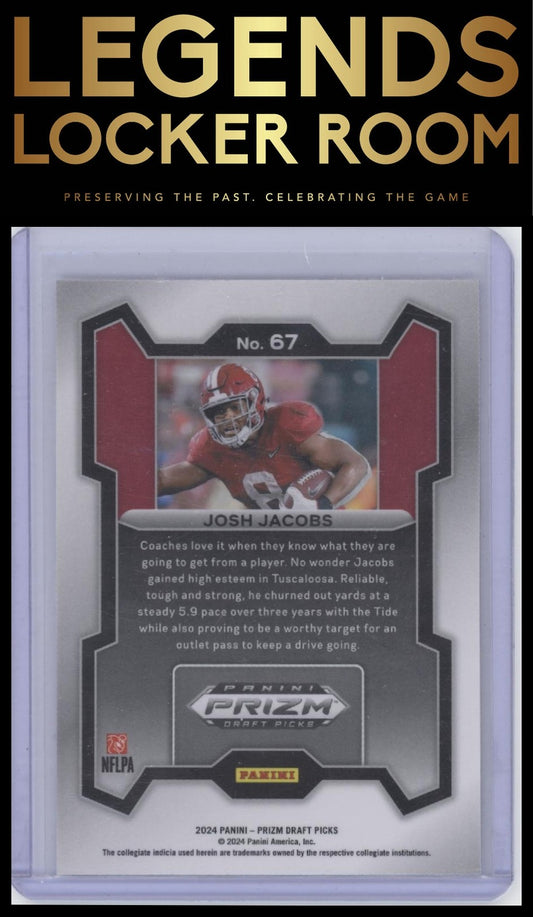 2024 Panini Prizm Draft Picks #67 Josh Jacobs