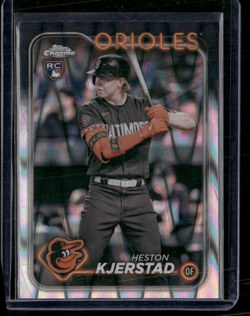 2024 Topps Chrome #142 Heston Kjerstad Raywave Refractors