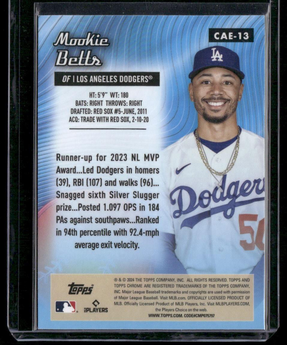 2024 Topps Chrome #CAE-13 Mookie Betts Chrome All-Etch