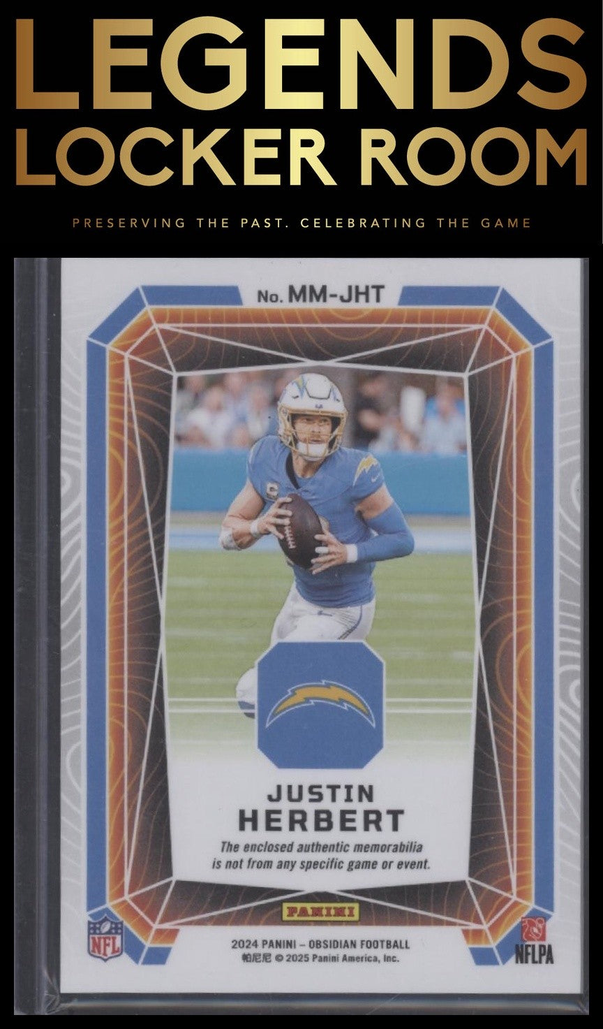2024 Panini Obsidian - Magmatic Memorabilia #15 Justin Herbert
