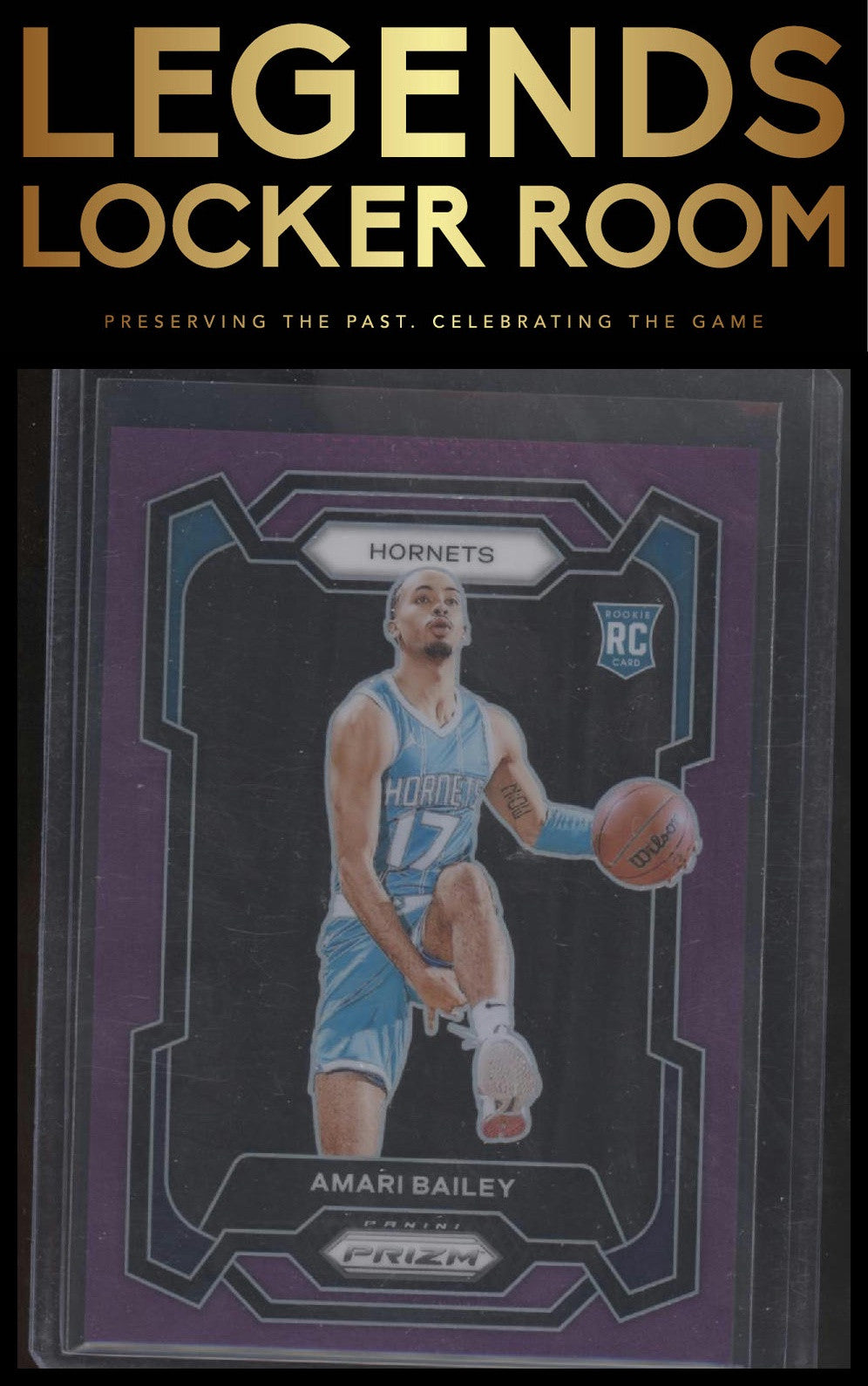 2023-24 Panini Prizm #162 Amari Bailey Prizms Purple #/99