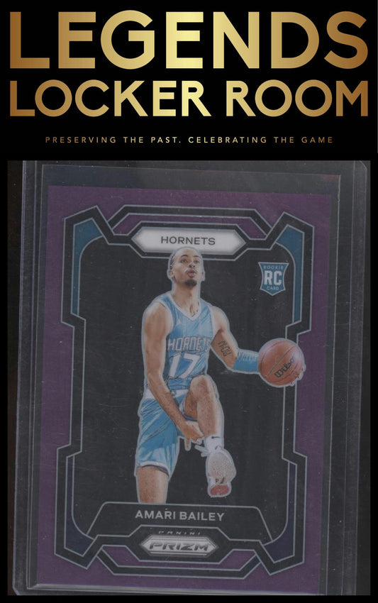 2023-24 Panini Prizm #162 Amari Bailey Prizms Purple #/99