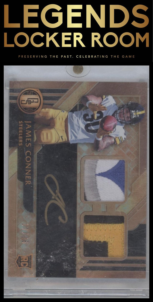 2017 Panini Gold Standard James Conner Rookie Jersey Auto Double Prime #/25