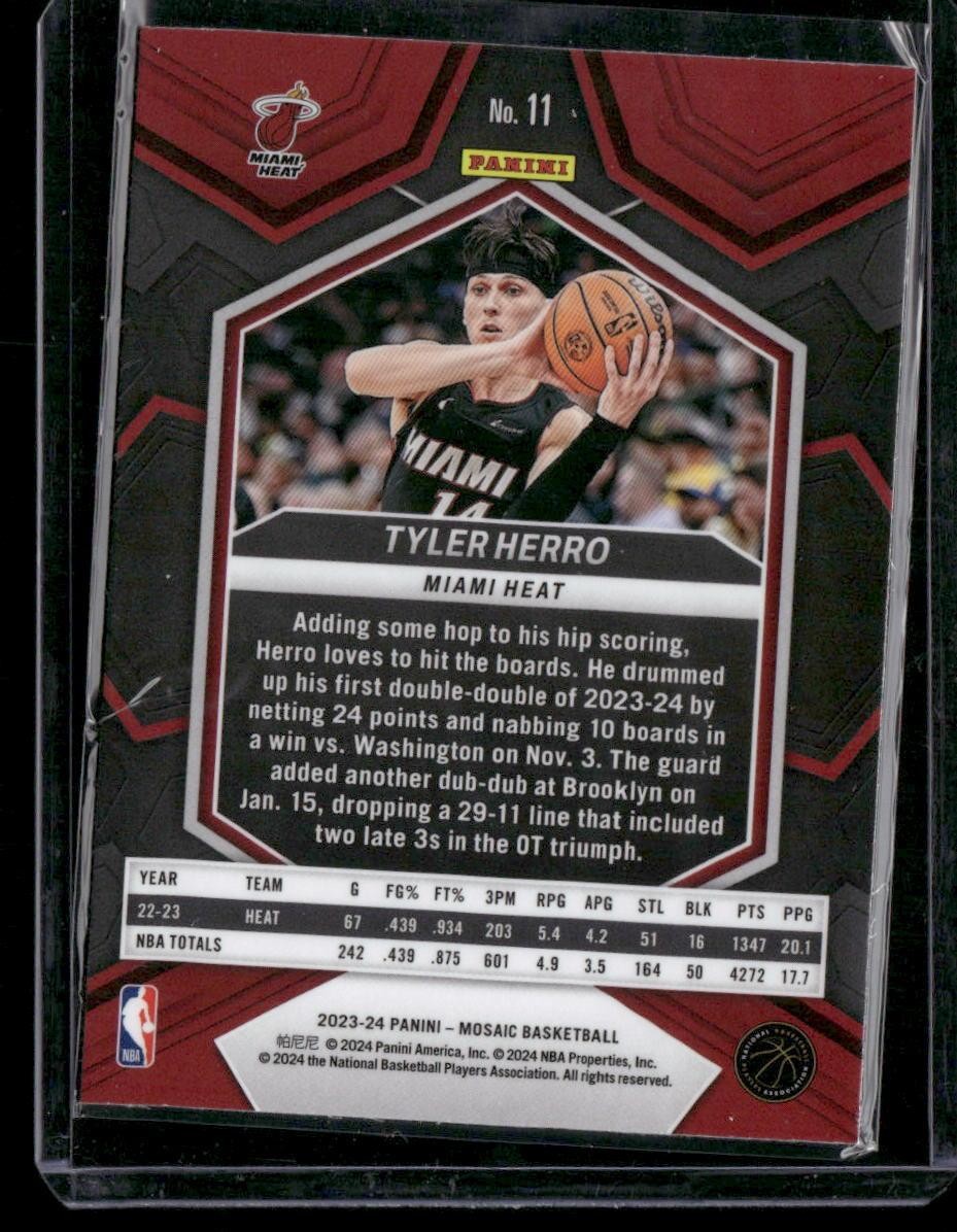 2023-24 Panini Mosaic #11 Tyler Herro