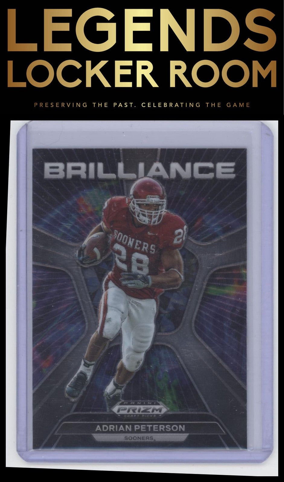 2024 Panini Prizm Draft Picks #BR-AP Adrian Peterson Brilliance